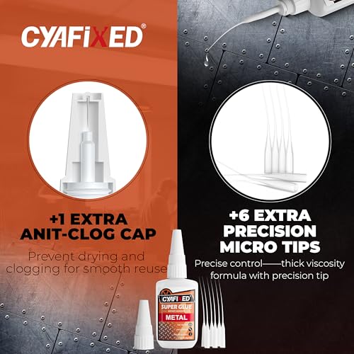 Image of Metal CA Super Glue 60g, Heavy Duty Clear Repair Jewelry, Stainless Steel