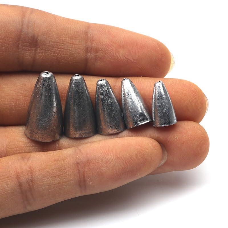 Set de 5 pesos para pesca 1/8oz-1/2oz para anzuelos offset miniatura 4