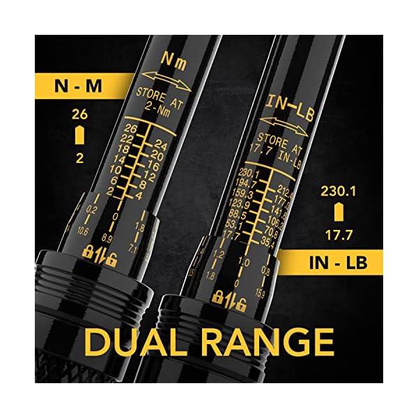 LEXIVON Drehmomentschlüssel Fahrrad & Motorrad, 1/4 Zoll, inklusive 15 teiliges Set Innensechskant Hex und Torx Bits, Messbereich 2-20 Nm mit Verlängerungsstange – Bild 4