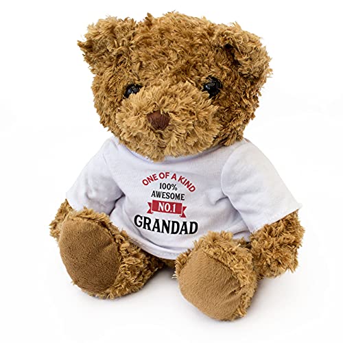 Ours en peluche Number One Grandad doudou souple marron de 25cm