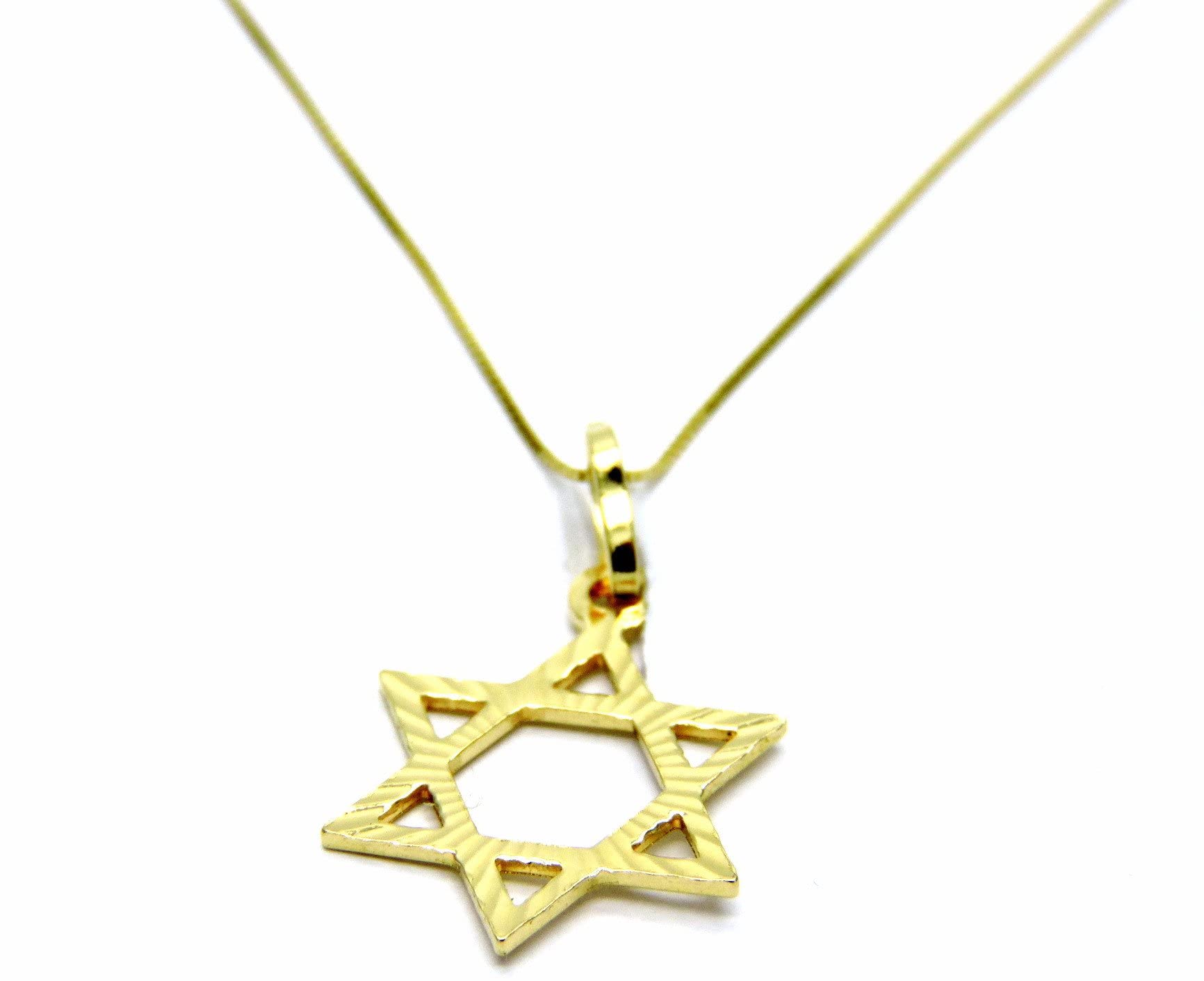 PEGASO GIOIELLI Collana Veneta Donna Oro Giallo 18kt (750) Stella di David