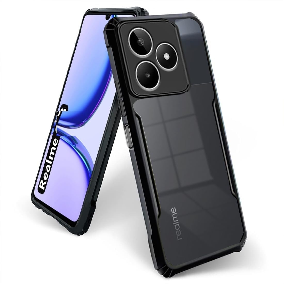 Carrywrap Synthetic Rubber Transparent Hard Back Cover Case For