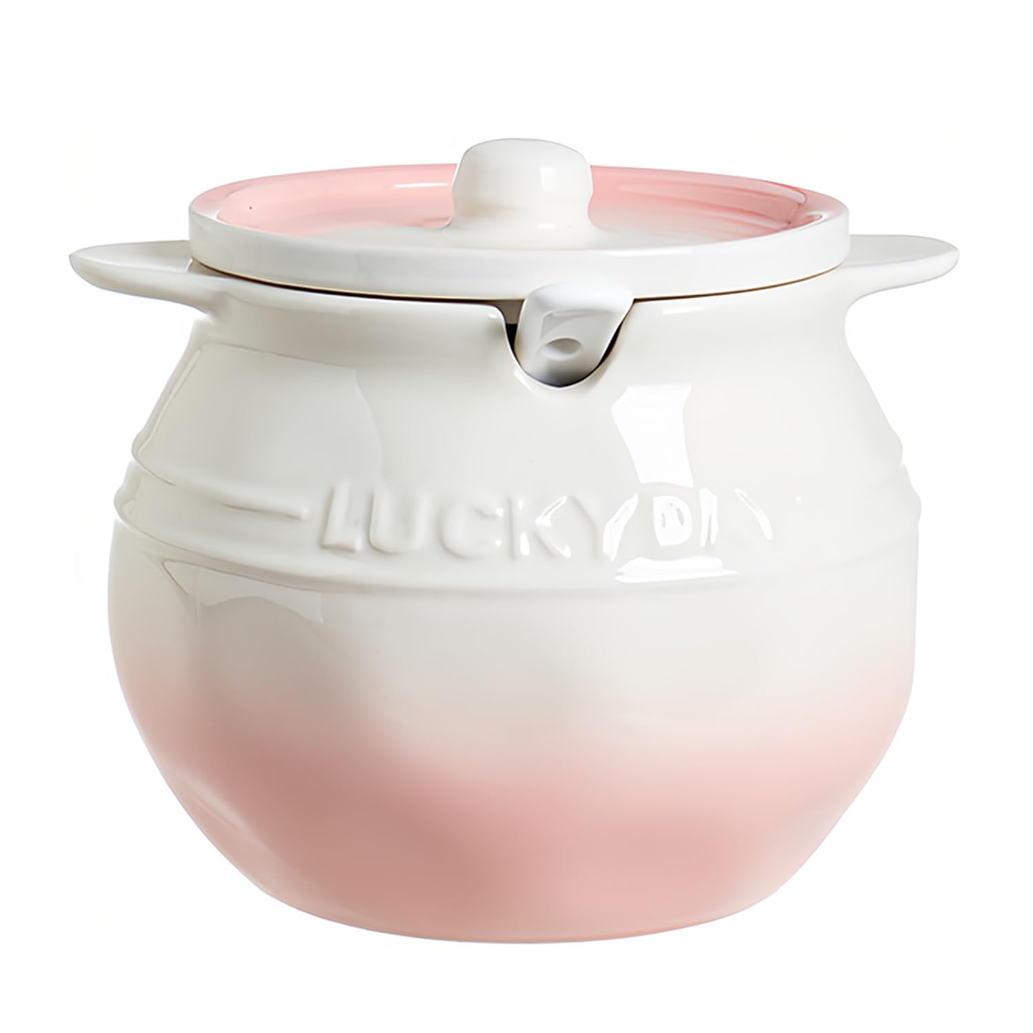 Dowbom Pink Cute Sugar Bowl With Lid And Spoon, Sugar Dish, Sugar Jar, Sugar Pot, Storage Jar, Sugar Container (,700Ml)