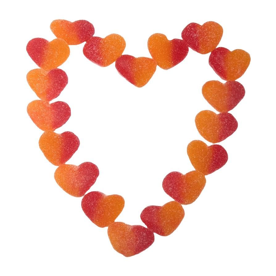YANKEETRADERS Peach Gummy Hearts 2 Pounds miniatura 4