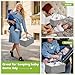 Cidaziya 2In1 Baby Diaper Caddy Organizer and Storage, 3 Tier Rolling Cart with Dividers and Drawers, Mobile Utility Cart Baby Dresser Clothes Organizer for Changing Table, Crib Nursery, Bedroom, Grey