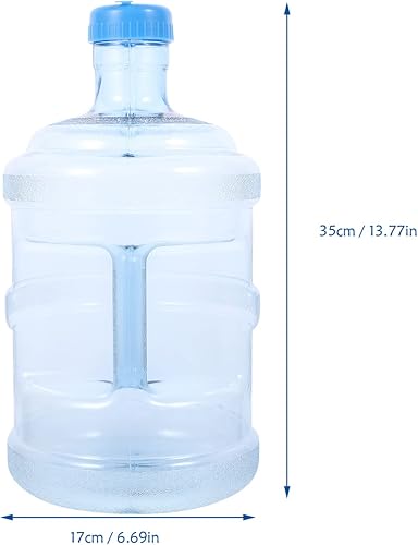 Miniatura 2 de DECHOUS 5 litros de contenedores de almacenamiento de agua, botella de agua mineral, cubo portátil con asa, almacenamiento de agua portátil de
