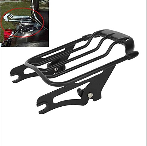 Httmt Mt502-005-Bk Black Two-Up Air Wing Luggage Rack Mounting Compatible With Harley Davidson Touring 2009-2016 Street Glide Flhx Road King Flhr Electra Glide Flht Road Glide Fltr #TOP5