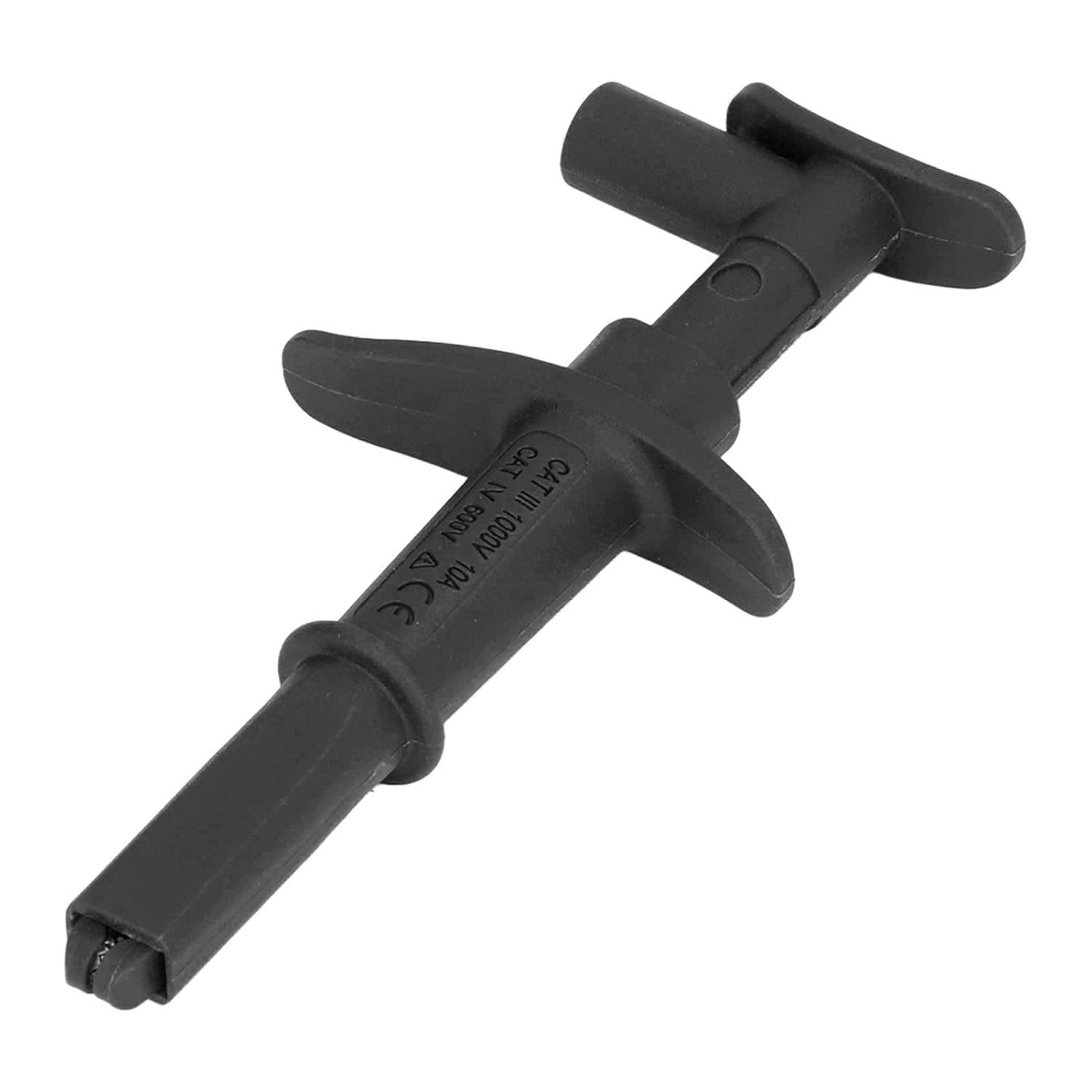 Clip Test Hook for Multimeter, Wireless Testing Hook with High Conductivity, Durable Multimeter Accessories for Cable Repair and Power Testing (Black)