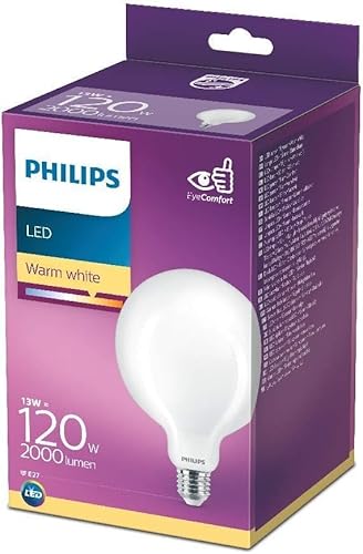 Philips Led Classic Globe E27 G120 13W Satinato - 2