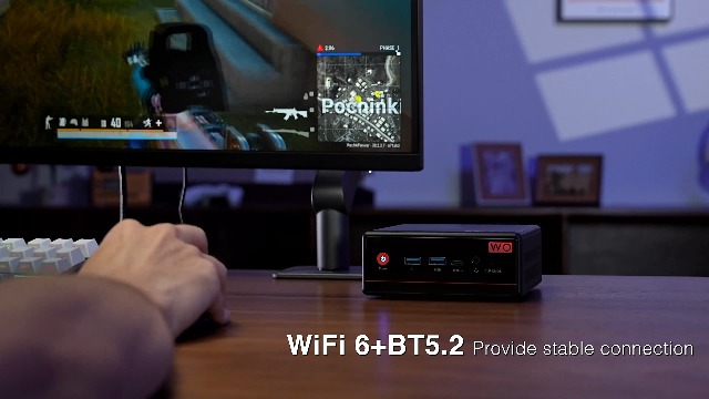 Amazon.com: PELADN WO4 Mini Gaming PC - AMD Ryzen 5 5600H(Beats