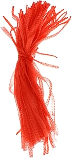 ERINGOGO 50 bolsas de almacenamiento de verduras de malla fina roja transpirable para cebollas, patatas, ajo, raíz, verduras y frutas, almacenamiento de cocina y compras