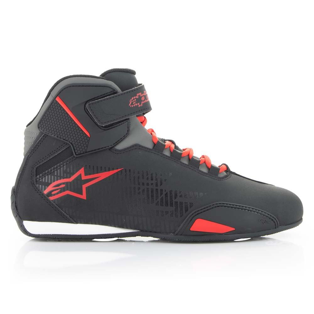 Alpinestars Sector Zapatos (Negro/Gris/Rojo)