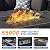 VONZOY 8 Piece Patio Furniture Set with 44” Fire Pit Table All-Weather Wicker Conversation Sectional Sofa & Coffee Table with Thickened Cushions for Backyard, Garden(Black)