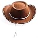 Produktbild Children's Brown Felt Cowboy Hat by Century Novelty