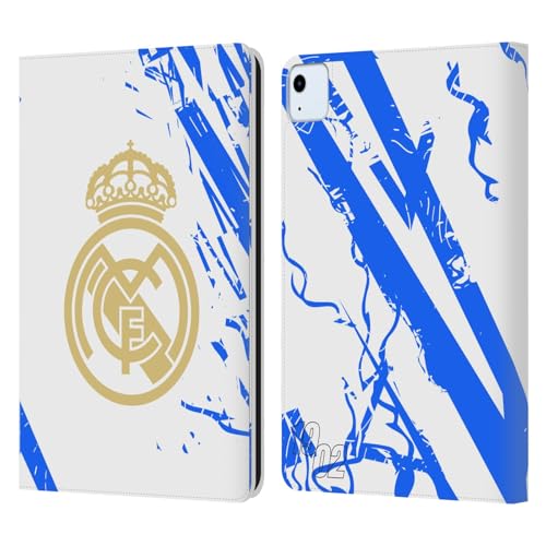 Étui cuir iPad Air 11 Apple Real Madrid CF blanc bleu housse portefeuille