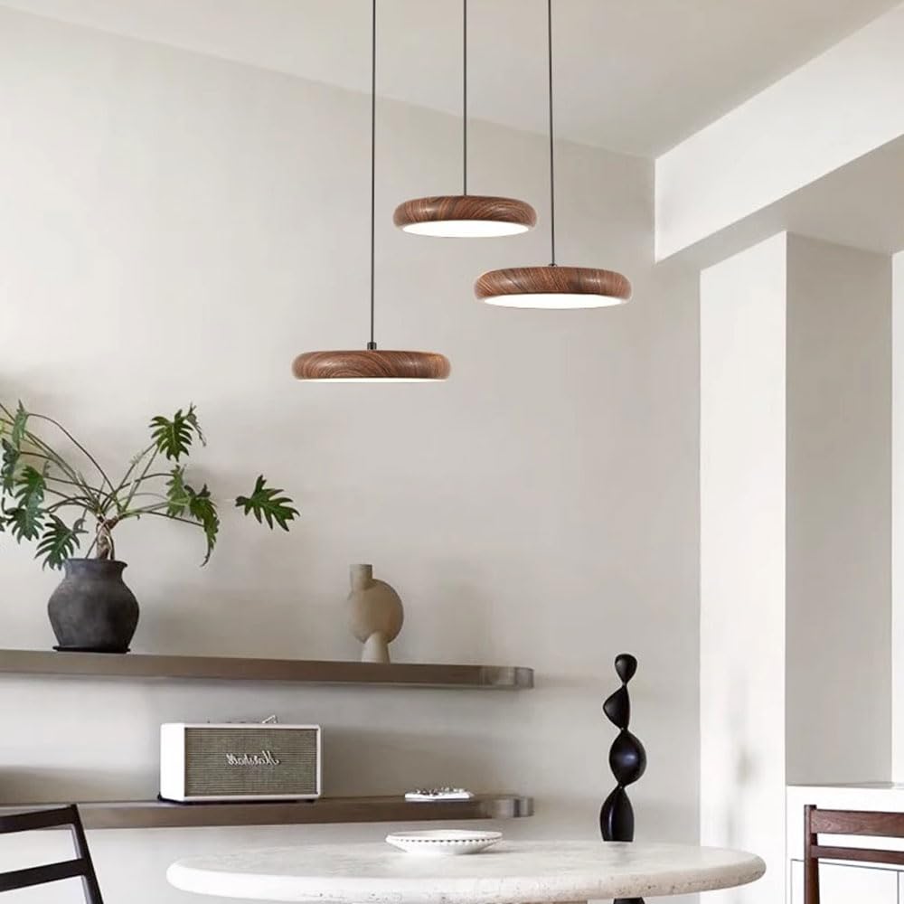 3-punktowe lampy wiszące Oświetlenie wiszące LED do wyspy kuchennej, przyciemniany żyrandol Lampa sufitowa Nowoczesne oprawy oświetleniowe do jadalni Nad stołem Okrągłe lampy wiszące LWX