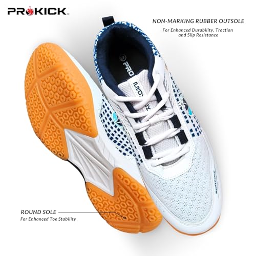 Image of Prokick Drift01 Badminton Shoes Shuttle Non Marking Shoes for Badminton Anti Skid Breathable Badminton Shoes for Men Ideal for Badminton, Squash, Volleyball, Pickleball