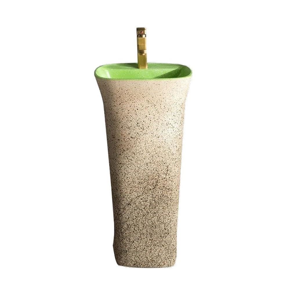 NEBE Bathroom Sink Outdoor Bathroom Washbasin, Courtyard Column, Balcony
