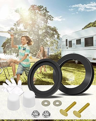 Image of RV Toilet Flush Seal Kit Replace 385311652 385311658 | Compatible with Dometic 300 310 320 RV Toilets