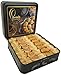 Persis 1.57 Lb (710g) Vegan Baklava Gift Box | Christmas, New Year Sweets | Baklava Pastry with Cashew, Almond, Walnut, Pistachio | Vegan Pastry | Baclava Gift Set in Luxury Embossed Tin (32 Pieces)