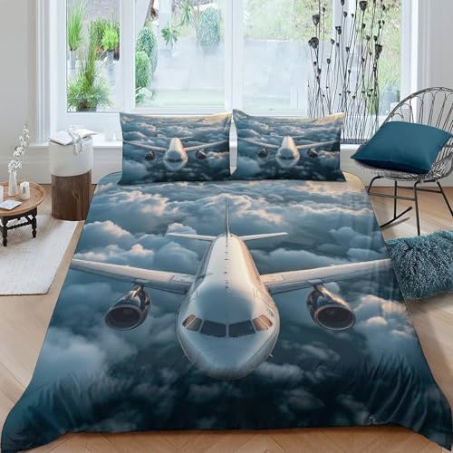 Housse de couette avion originale pour cadeau parents et amis