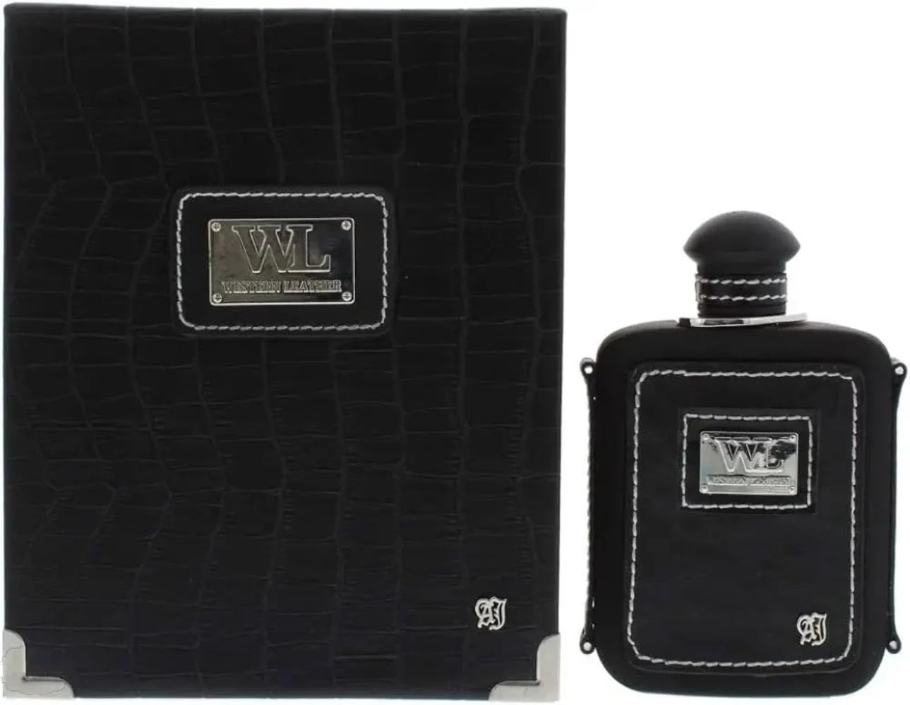 Western Leather Black by Alexandre J Eau De Parfum Spray 3.4 oz Men