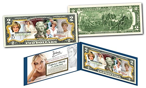 PRINCESS DIANA * 20th Anniversary * OFFICIAL Genuine Legal Tender U.S. $2 Bill