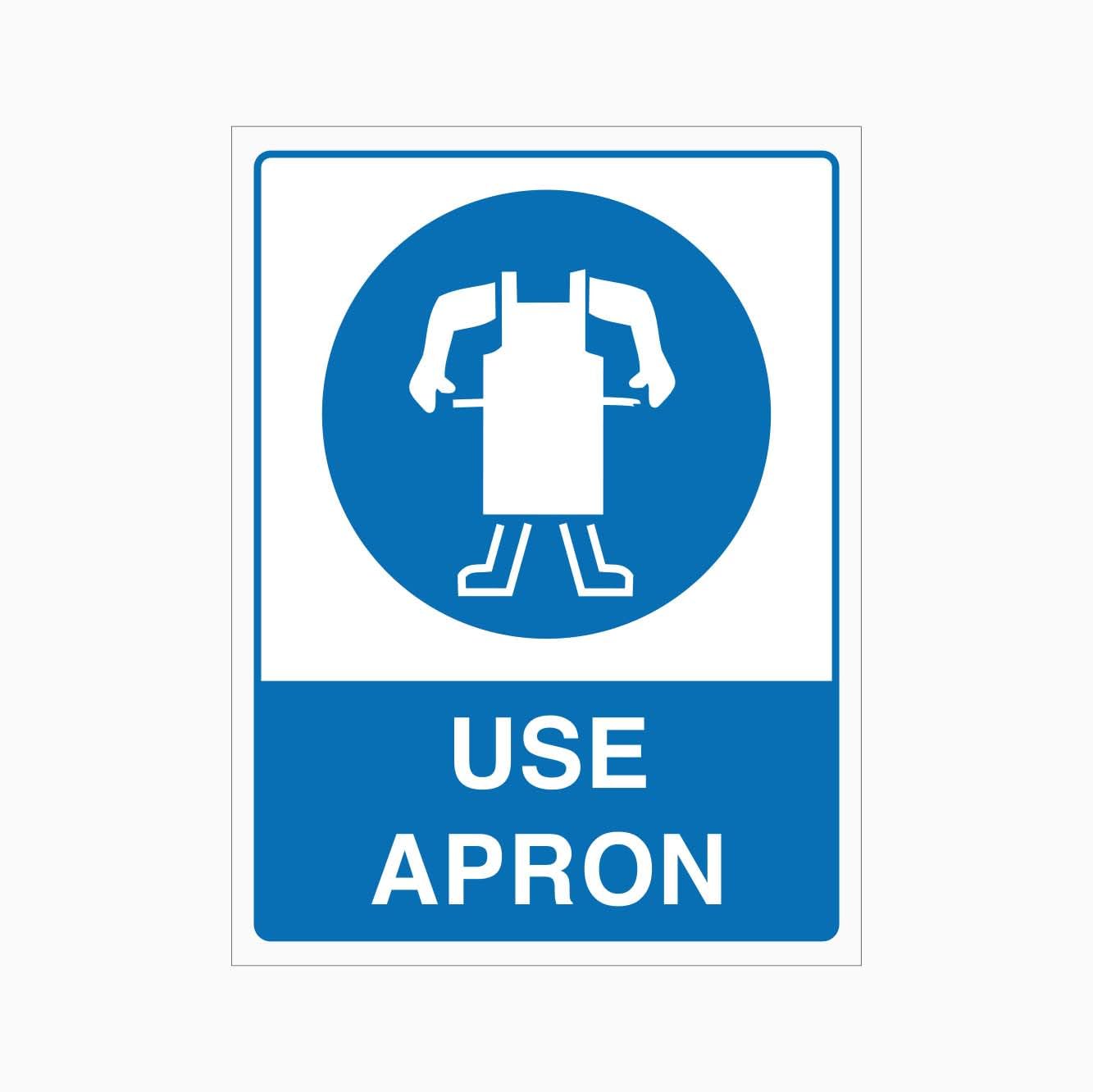 USE APRON Sign PPE Metal Tin Sign 8 x 12 inch for Industrial & Commercial Series