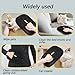 sinirttou Pet Hair Removal Glove for Cats & Dogs, Upgraded Five-Finger Electrostatic Pet Hair Gloves, Reusable Magic Brush Pet Hair Remover Tool (Black, 2Pcs)