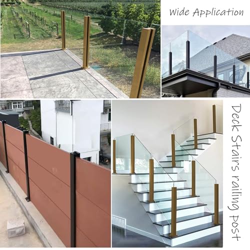 Barandilla de cristal templado elegante para proyectos de diseño exterior 8