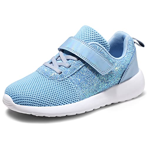 Harvest Land Toddler Glitter Tennis Shoes Slip On Boys Girls Casual Running Shoes Woven Breathable with Soft Soled…