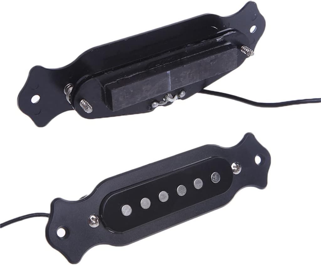 Acoustic Guitar Sound Hole Pickup Modification Line 6 Magnetic Column Black Cover Frame image 3