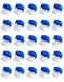 QWORK® 25 Pack Cable Connector Set for Electrical Wire Connectors Crimps Gel Filled for Robotic Lawn Mowers, Irrigation Applications, Repair Boundary Cables for Automatic Robot Mowers