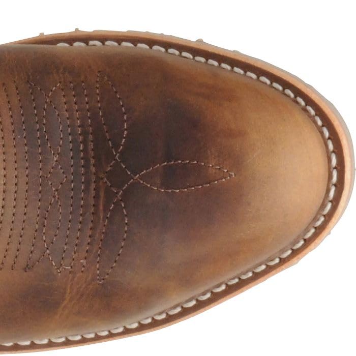 DOUBLE-H 12" Dylan Steel Toe Work Boots for Men - Leather Upper with PermaFresh Insole, Oil-and Slip-Resistant I.C.E. Outsole, Made in USA3