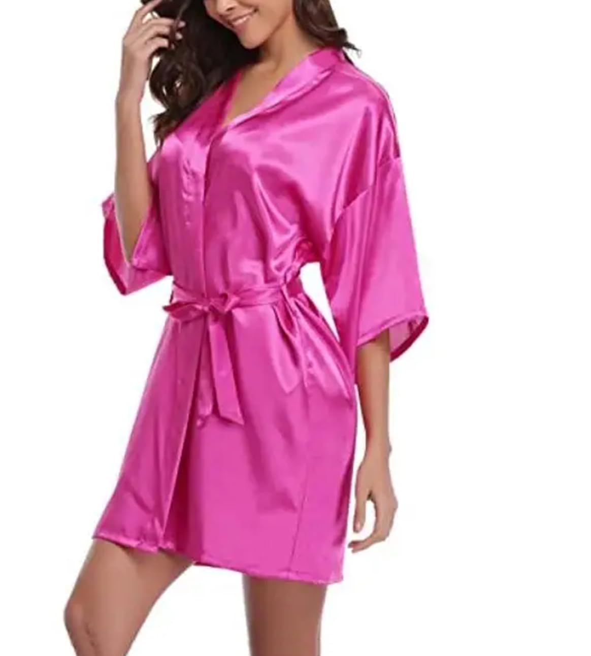 Kimono-Bademantel aus Seide, sexy Damen-Bademantel, Satin, Morgenmäntel