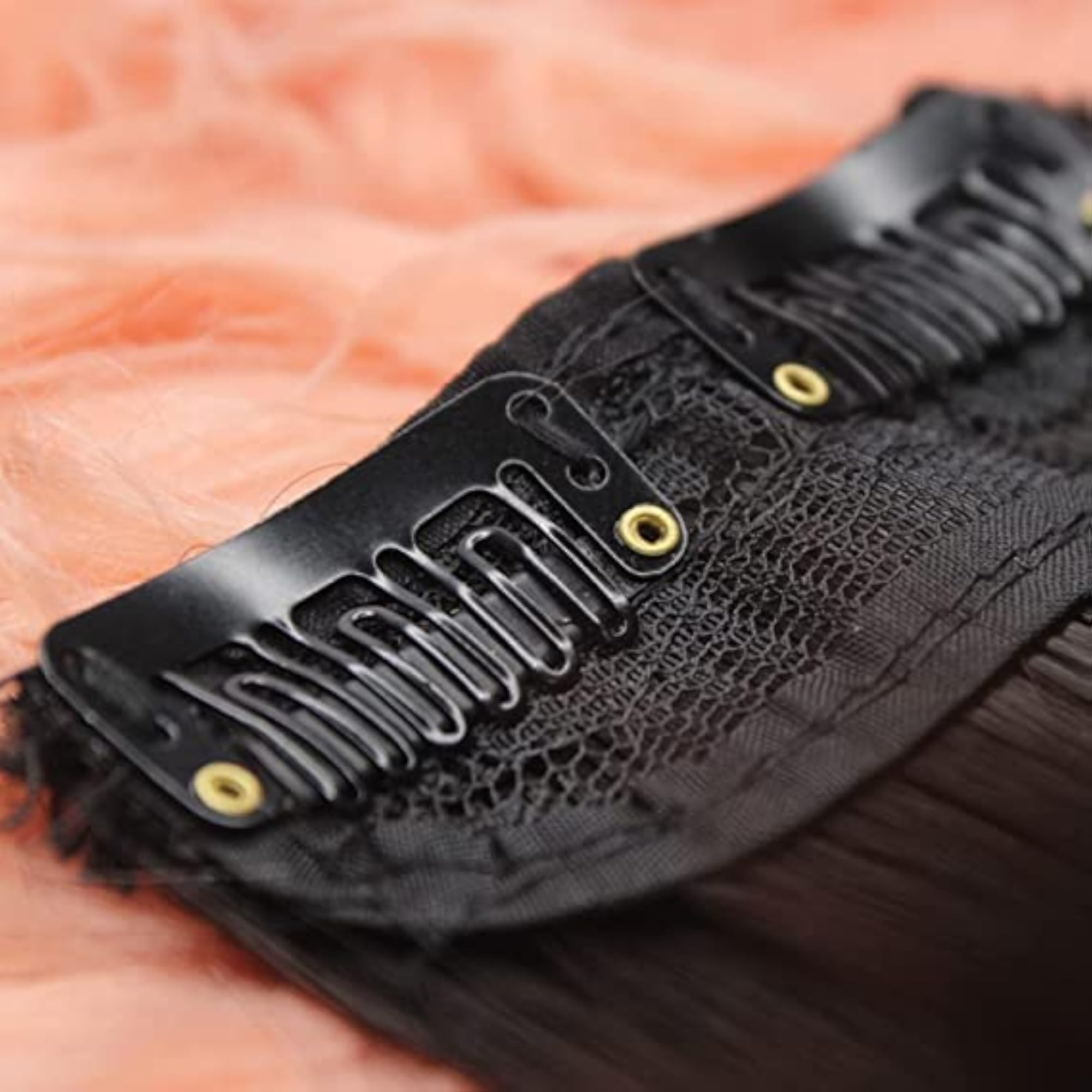 Clip In Invisible Side Cover Hair Extensions, Brown