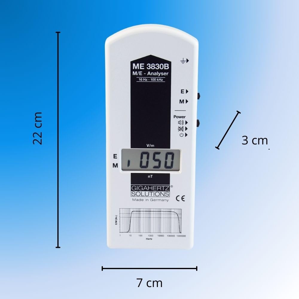 Gigahertz Solutions ME3830B EMF Messgerät Niederfrequenz 16Hz-100kHz Elektrosmog Messgerät Made in Germany