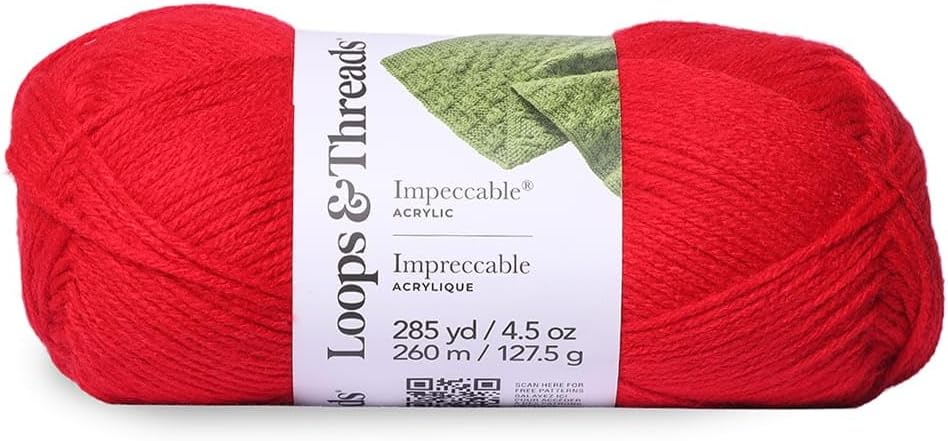 Loops & Threads Impeccable Solid Yarn, 18 Pack