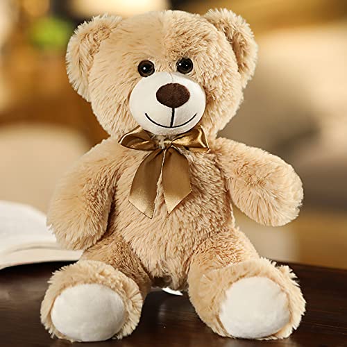 Yeqivo Teddybär gefülltes Tier Plüschtier Geschenk für Kind Freundin, 13.5 Zoll gefüllte Bären für Weihnachten Valentinstag Geburtstag Hochzeitsfeier(Khaki,1Pcs)