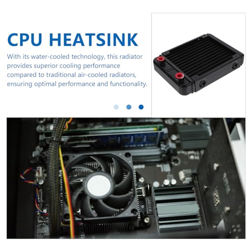 Sistema de refrigeración por agua DIY ARTIBETTER radiador de aluminio negro para PC 4