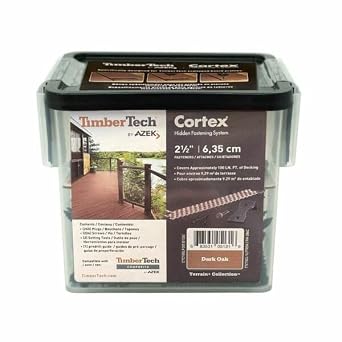 TimberTech Collated Cortex Hidden Plug Fasteners Dark Oak 100 ln/ft