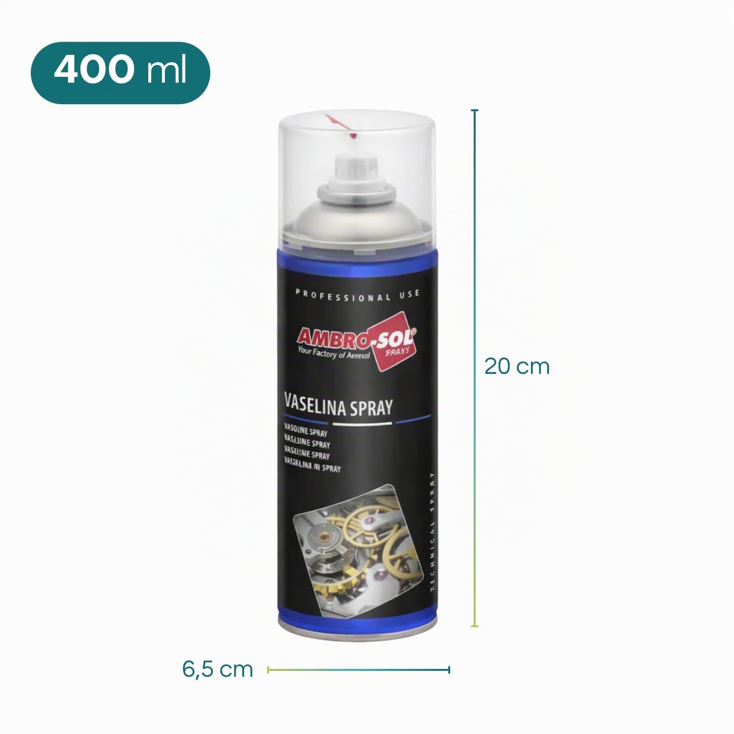 12 Bombolette di Vasellina Spray 400 ml Olio Tecnico di vaselina, Lubrificante, Anti-ossidante, Protettivo, Incolore e inodore