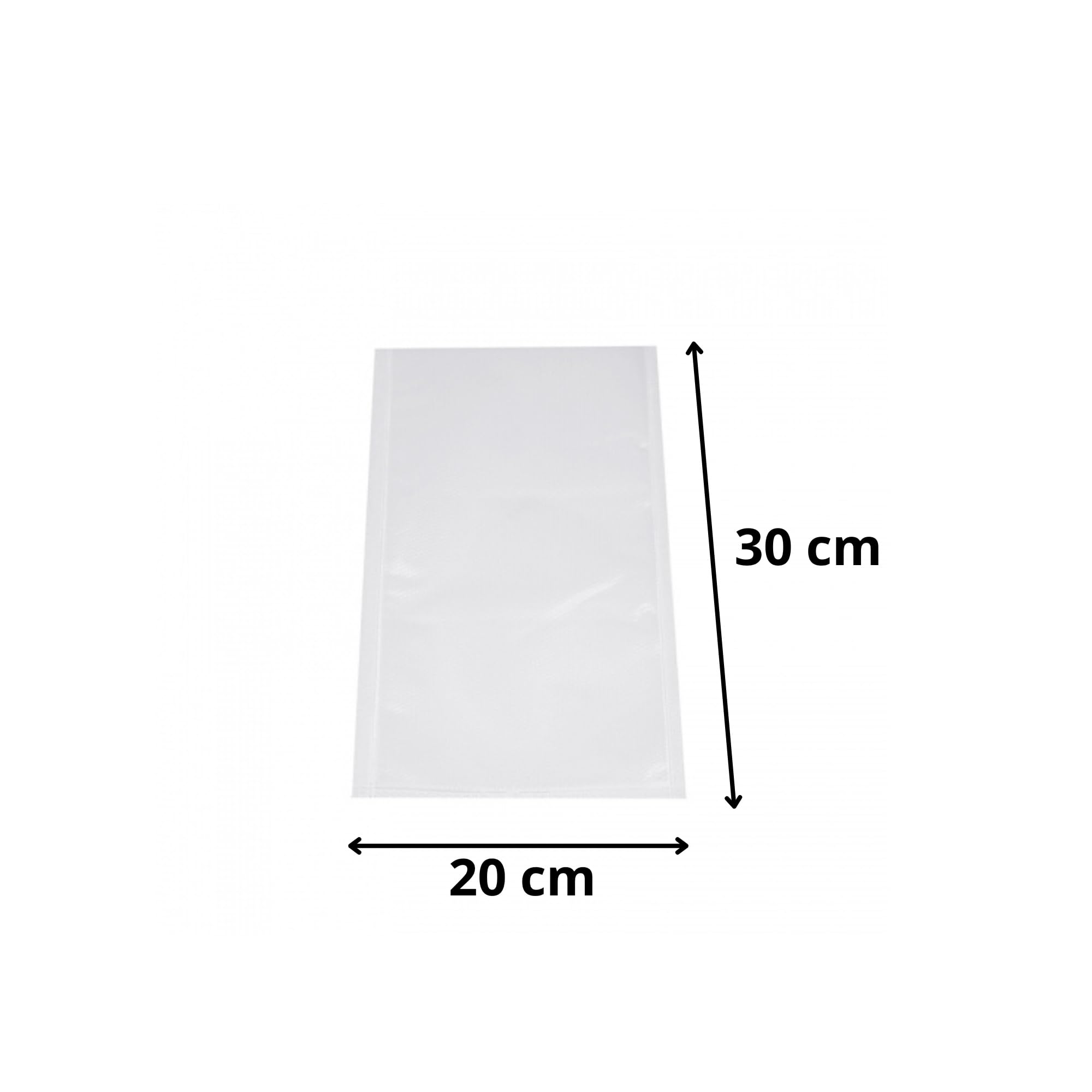 1000 Sacs Sous Vide Alimentaires 20x30 cm - 90 Microns Plastique Transparent - Idéal pour Prolonger la Fraîcheur des Aliments, Congélation et Cuisson Sous Vide