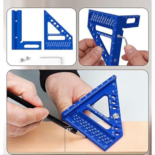 Escuadra de Ángulo Múltiple 3D de Aleación de Aluminio miniatura 7