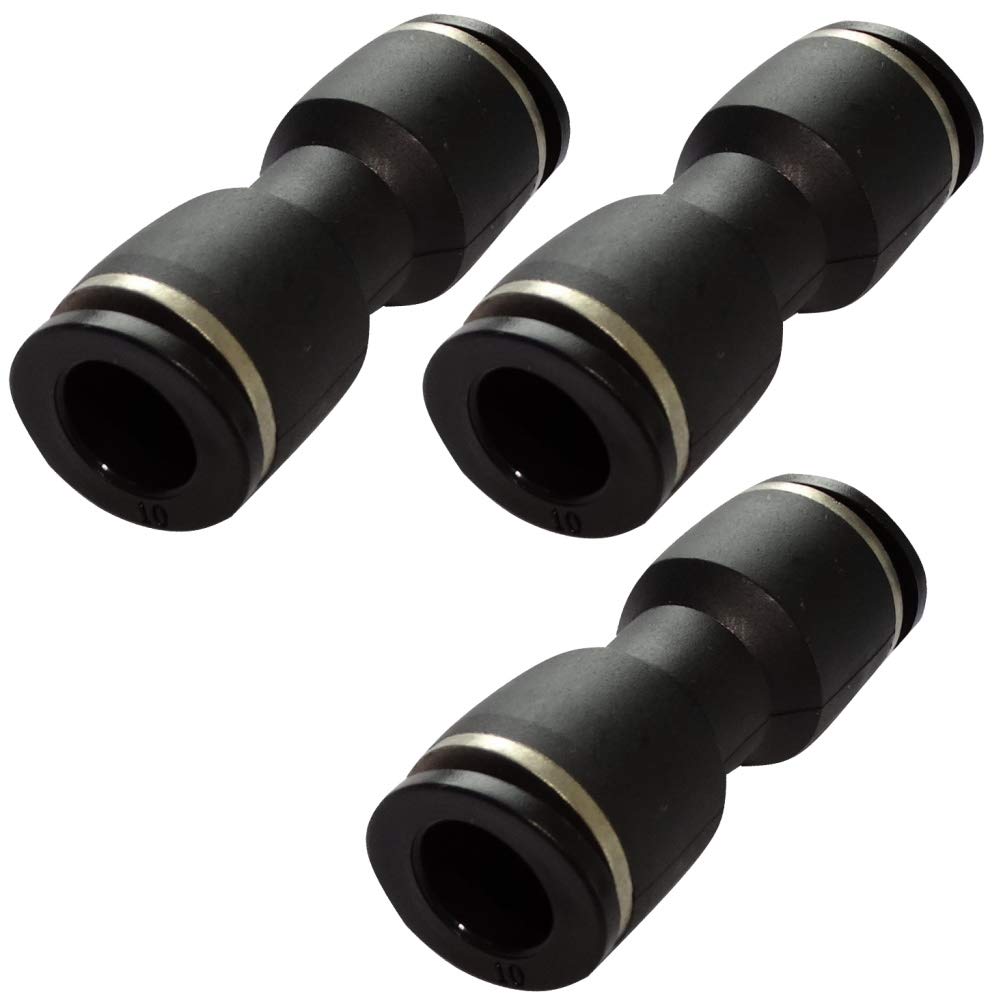 AERZETIX - 3x Racor conexión rápida conector acoplador recto Ф10mm neumático compresor de aire comprimido - C17169