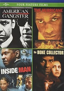 DVD American Gangster/The Hurricane/Inside Man/The Bone Collector Book