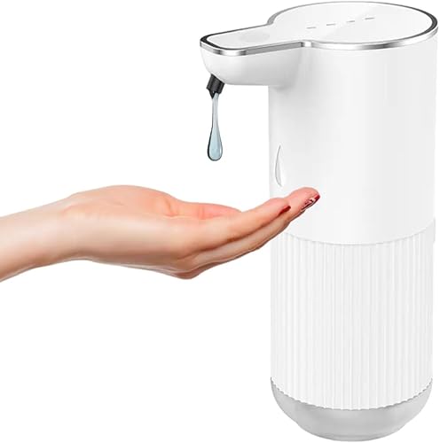 Dispensador automático de jabón - Dispensador de líquido sin contacto de 16.9 fl oz con sensor infrarrojo - 4 niveles de jabón ajustables - Manos