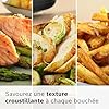Bosch Air Fryer Série 6 XXL, MAF671C0, capacité de 7,2 L, 7 programmes prédéfinis, vitre de cuisson éclairée, cuisson jusqu'à 65%* plus rapide, beige satiné