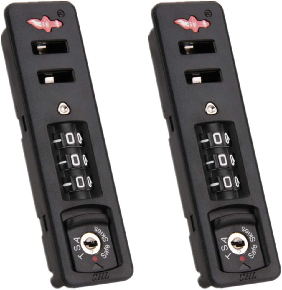 Suitcase Lock,Combination Lock, Set of A Pair S102#(DL) Password Lock Replacement suitcases/Luggage Lock for Suitcase Pull Rod Box Trunk Box DIY