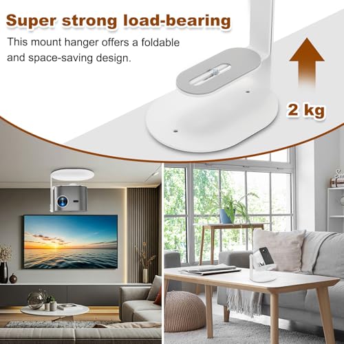 Soporte de proyector ajustable MECCANIXITY con tornillo de 1/4 de pulgada para pared y mesa 6